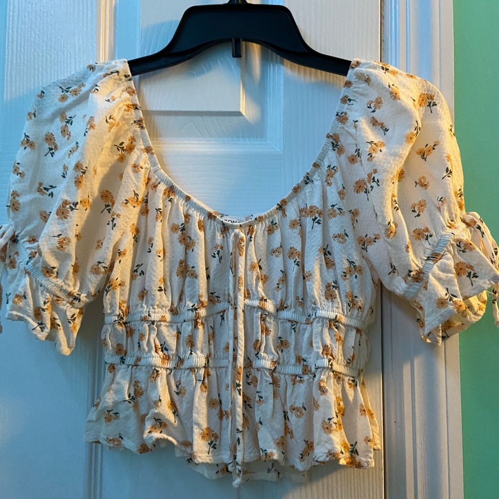 Arizona Yellow Floral Blouse